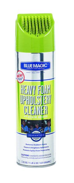 Frequently asked questions about Blue Magic heavy foam upholstery cleaner